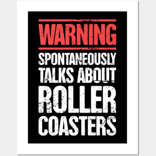 Roller Coaster Theme Park Thrill Ride Posters and Art